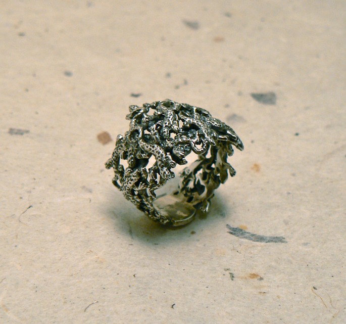 Geko ring | Anelli in argento
